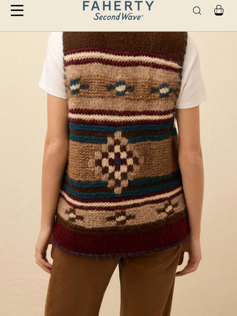 Faherty B. Yellowtail Sweater Vest